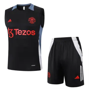 Set di shorts e gilet di Manchester United 2024/25 Nero