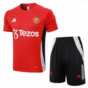 Maglia di allenamento + Shorts di Manchester United 2024/25 Rosso