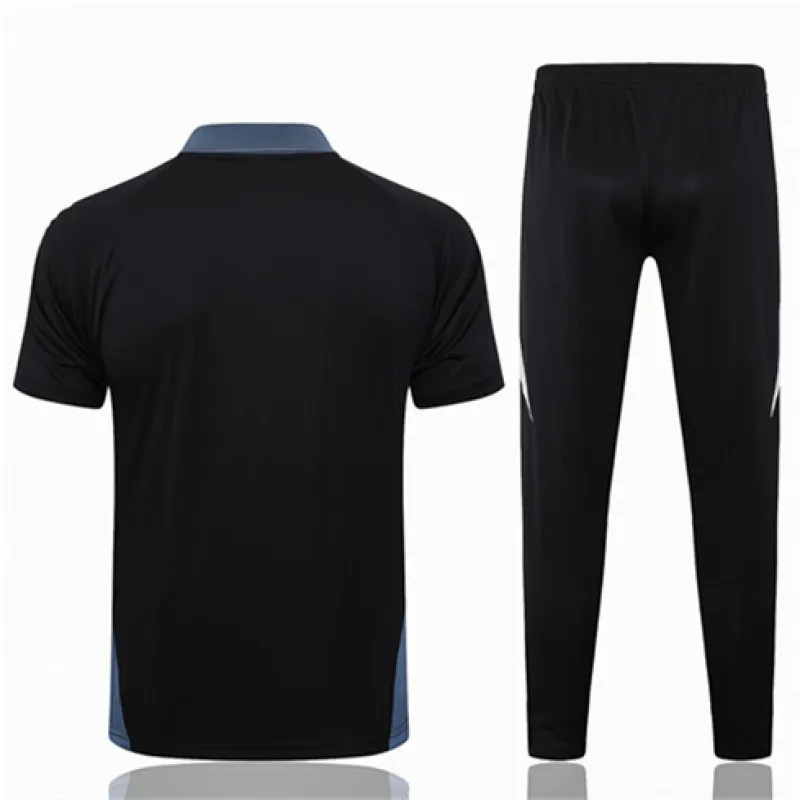 Manchester United Training Polo Shirt + Pants 2024/25 Black