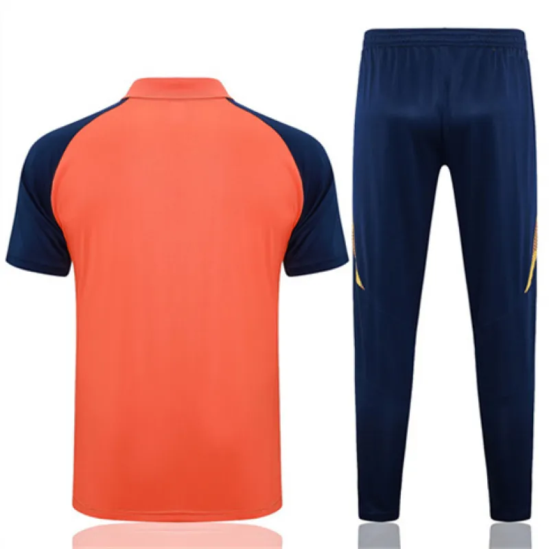 Manchester United Training Polo Shirt + Pants 2024/25 Orange
