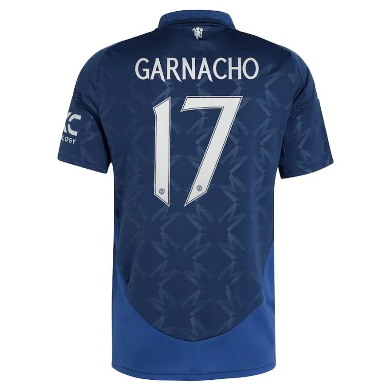 Garnacho Manchester United 2024/25 Away Kids' Jersey Set - Blue