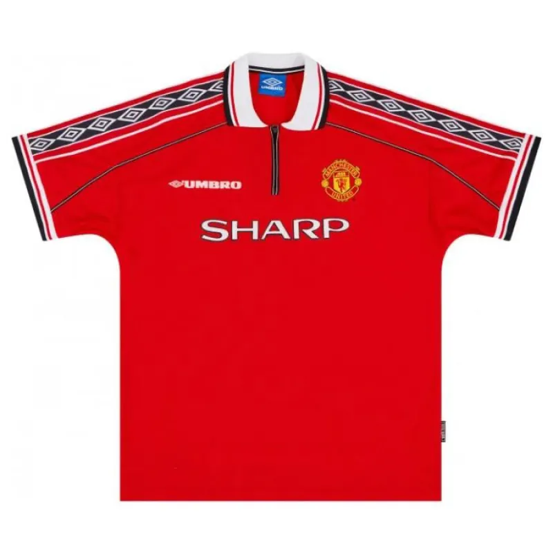 Beckham Manchester United Retro Jersey 1998-2000 Home - Red