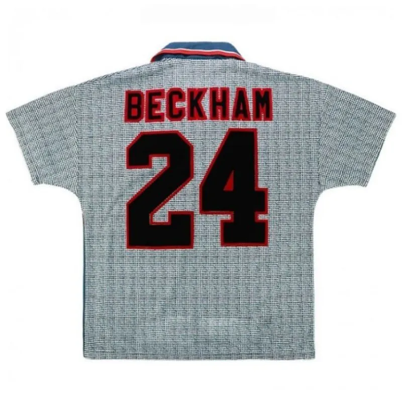 Beckham Manchester United Retro Jersey 1995/96 Away - Grey