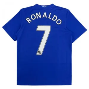 Cristiano Ronaldo Manchester United Retro Drittes Trikot 2008/09 - Blau