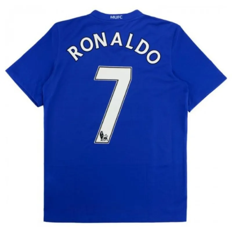 Cristiano Ronaldo Manchester United Retro Third Jersey 2008/09 - Blue