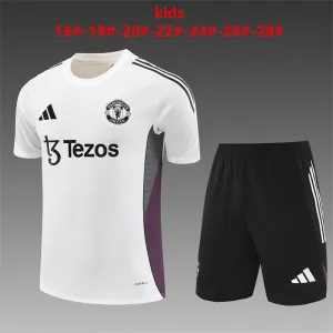 Manchester United 2025/26 Set Allenamento Bambino bianco