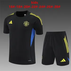 Manchester United kit bambino 2025/26 allenamento nero