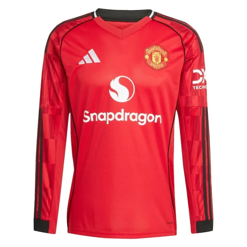 Manchester United 2025/26 Home Long-Sleeved Jersey - Red