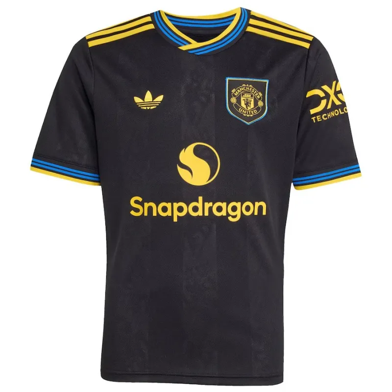 Manchester United 2025/26 Third Kids Jersey - Black