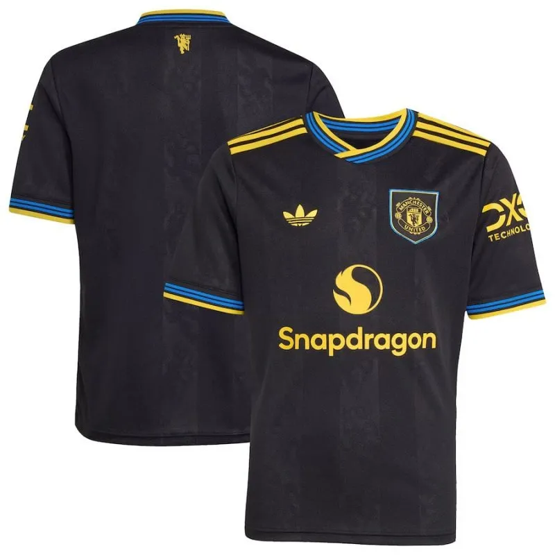Manchester United 2025/26 Third Kids Jersey - Black