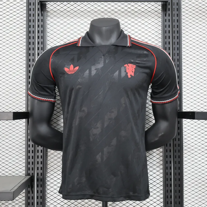 Manchester United 2025/26 Player Version Jersey - Black