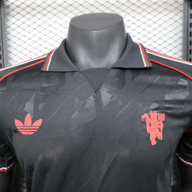 Manchester United 2025/26 Player Version Jersey - Black