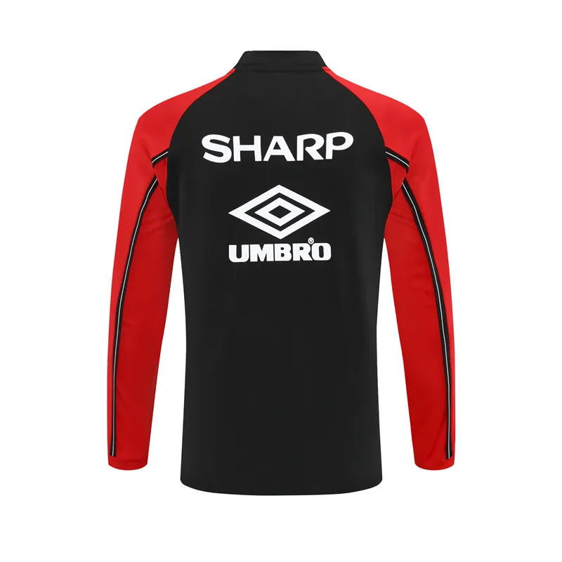 Manchester United 1998/99 Retro Black Training Top