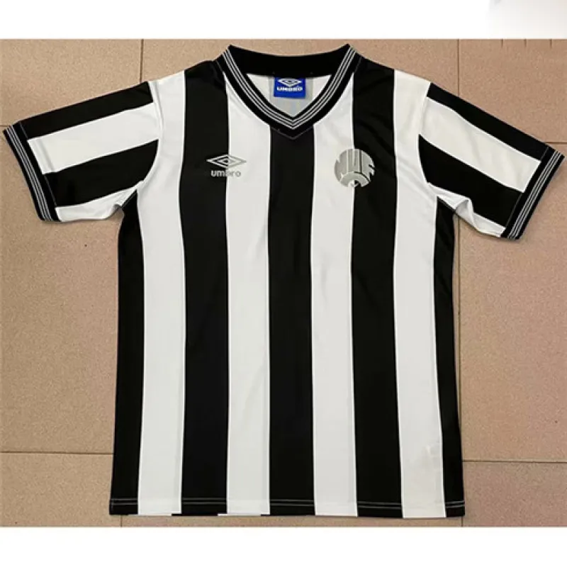 Newcastle United 1983 Retro Home Jersey - Black/White