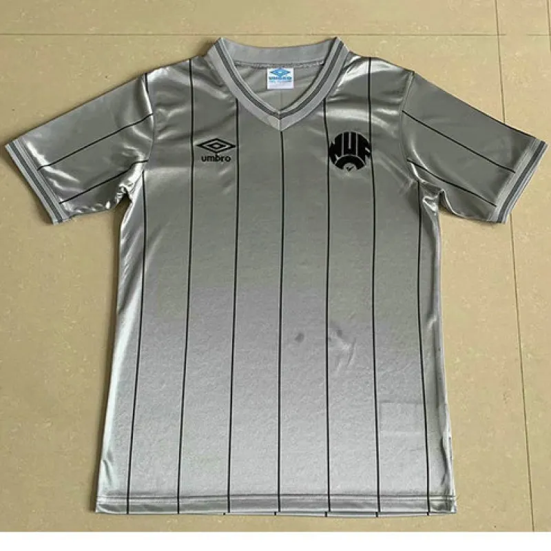 Newcastle United 1984 Retro Away Jersey - Grey