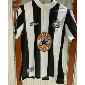 Newcastle United 1995-97 Retro Home Jersey - Black/White