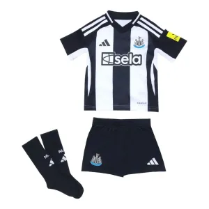 Set di maglia per bambini di Newcastle United 2024/25 di casa - Nero/Bianco