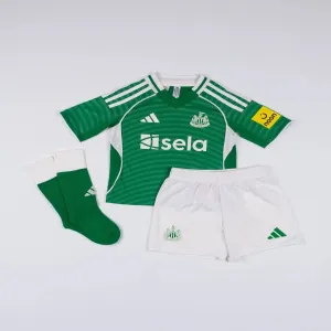 Completo Away Bambino Newcastle United 2025/26 - Verde