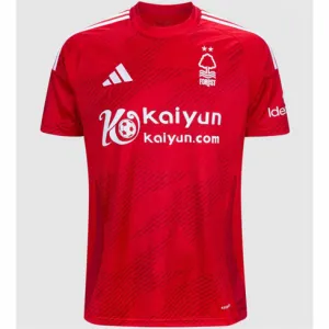 Nottingham Forest's 2024/25 home jersey - red