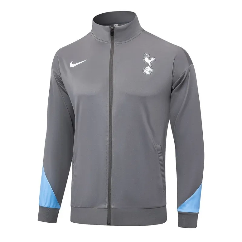 Tottenham Hotspur 2024/25 Hooded Tracksuit Set – Light Gray
