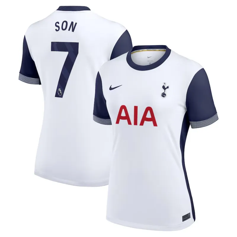 Maglia home femminile di Tottenham Hotspur 2024/25 di Son - Bianca
