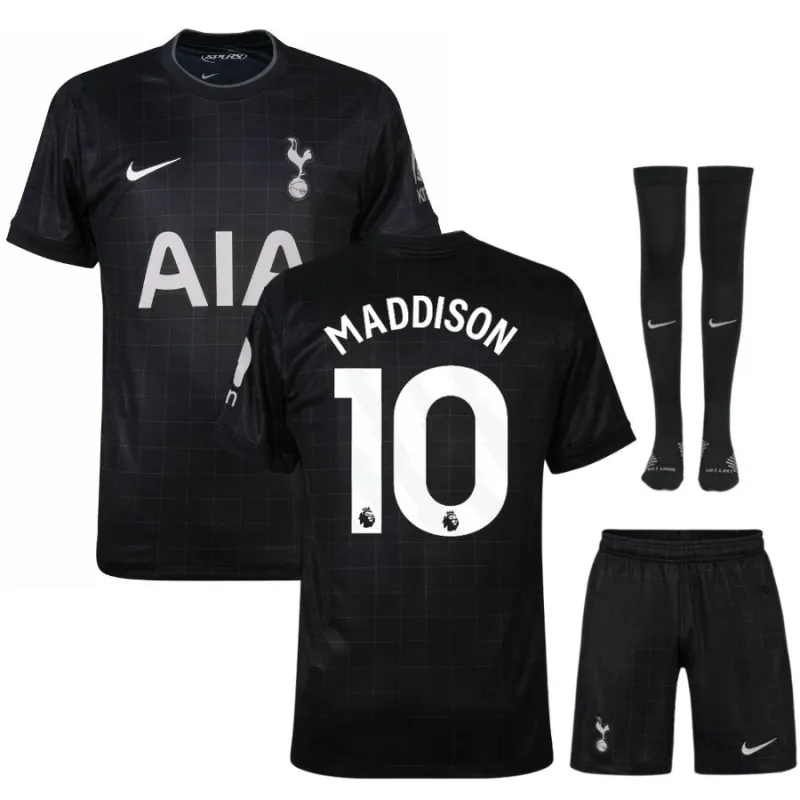 Tottenham Hotspur MADDISON 2025/26 Away Kids' Kit Jersey - Black