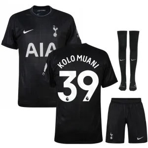 Tottenham Hotspur KOLO MUANI 2025/26 Away Kids' Kit Jersey - Black