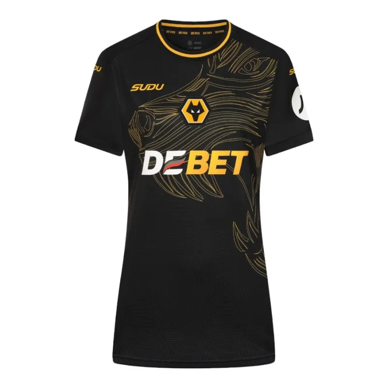 Wolverhampton Wanderers 2024/25 Away Women's Jersey - Black