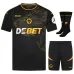 Wolverhampton Wanderers 2024/25 Away Kids' Jersey Set - Black