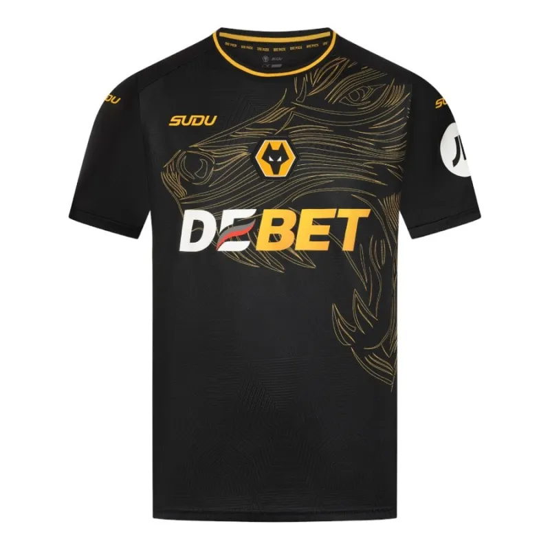 Wolverhampton Wanderers 2024/25 Away Kids' Jersey Set - Black