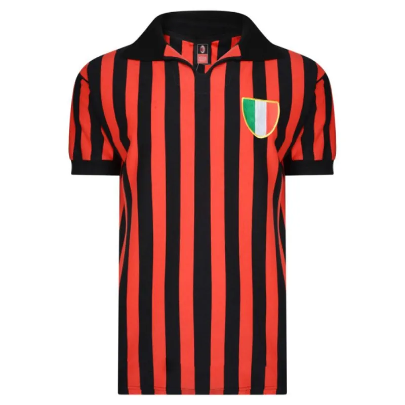 AC Mailand 1963 Retro-Heimtrikot - Rot/Schwarz