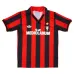 AC Mailand 1990/91 Retro-Heimtrikot - Rot/Schwarz