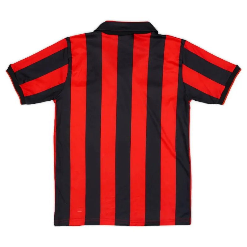 AC Mailand 1990/91 Retro-Heimtrikot - Rot/Schwarz