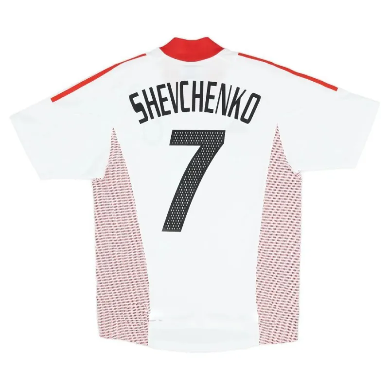 AC Mailand SHEVCHENKO 2002/03 Retro-Auswärtstrikot - Weiß