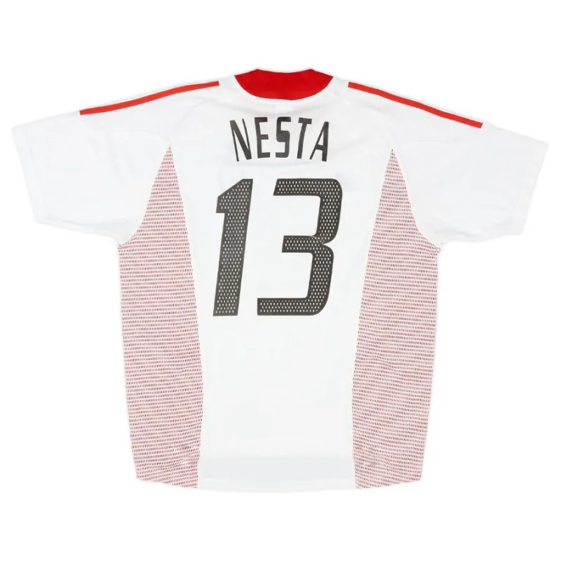 AC Mailand NESTA 2002/03 Retro-Auswärtstrikot - Weiß