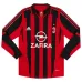 AC Milan CAFU 2005/06 Retro Long-Sleeve Home Jersey - Red/Black