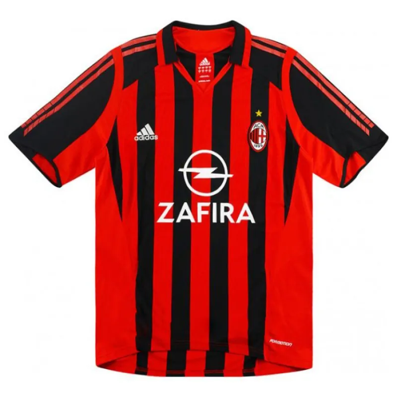 AC Mailand RUI COSTA 2005/06 Retro Heimtrikot - Rot/Schwarz