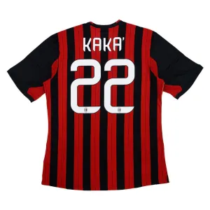 AC Milan KAKA 2013/14 Retro Home Jersey - Red/Black