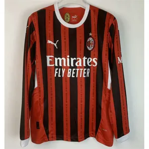 AC Milan Long-Sleeve 2024/25 Home Jersey - Red