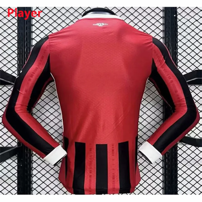 AC Milan Long Sleeve 2024/25 Home Jersey - Player - Red