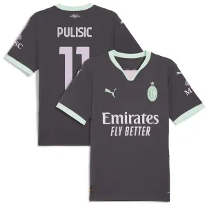 Christian Pulisic's AC Milan 2024/25 Third Jersey - Charcoal Grey
