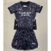 Maillot de gardien de but pour enfants de l'AC Milan 2024/25 - Noir