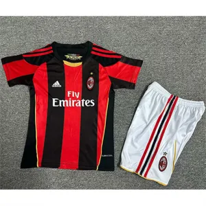 AC Milan 2010/11 Retro Home Children's Jersey - Red