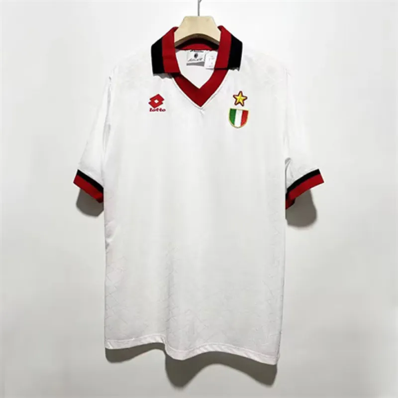 AC Milan 1993/94 Home Retro UEFA Champions League Jersey - White