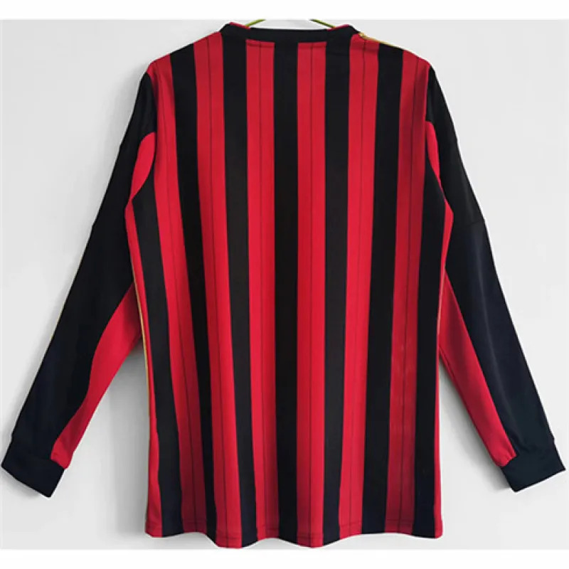 AC Milan 2013/14 Home Long - Sleeve Retro Jersey - Red