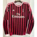 AC Milan 2011/12 Heim - Retro - Trikot mit langen Ärmeln - Rot