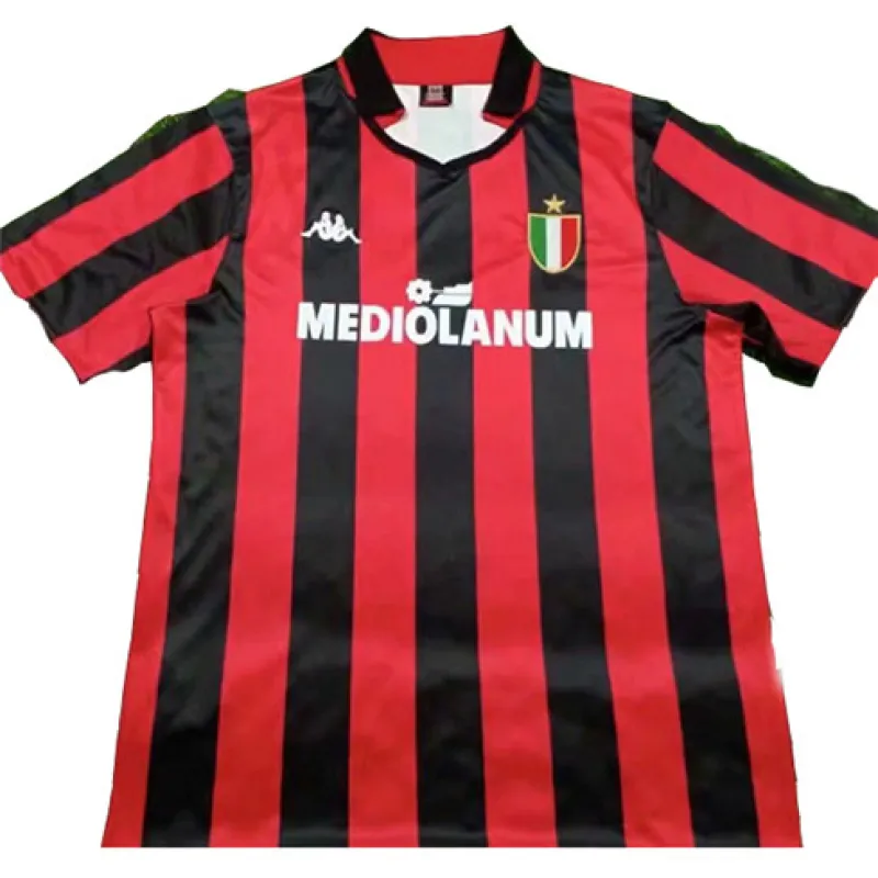 AC Milan 1988/89 Home Retro Jersey - Red