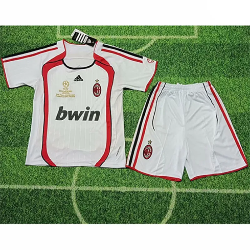 AC Milan 2006/07 Auswärts - Retro - Kinder - Trikot - Weiß