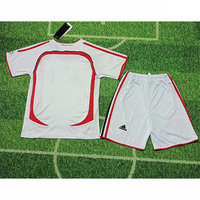 AC Milan 2006/07 Auswärts - Retro - Kinder - Trikot - Weiß