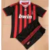 Maillot rétro de domicile pour enfants de l'AC Milan 2009/10 - Rouge